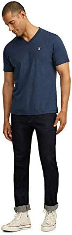 Camiseta cuello V Psycho Bunny 🐰 color azul grisáceo con logo tradicional bordado Talla L