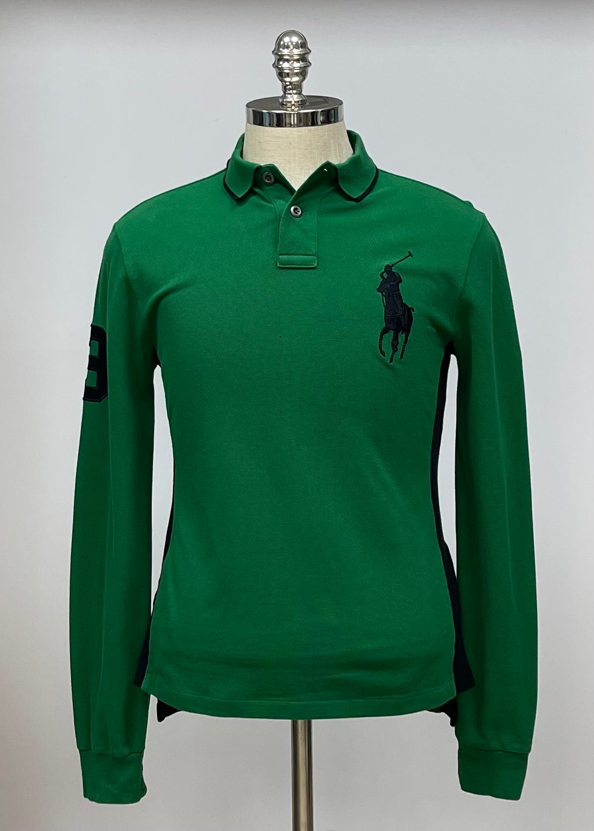 Camiseta Polo Ralph Lauren 🏇🏼 Big Pony en color verde Talla M Entalle Custom Fit