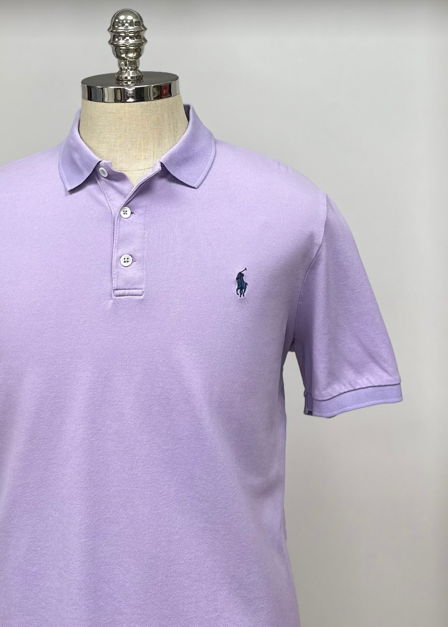 Camiseta Polo Ralph Lauren 🏇🏼 color Lila Talla L Entalle Regular