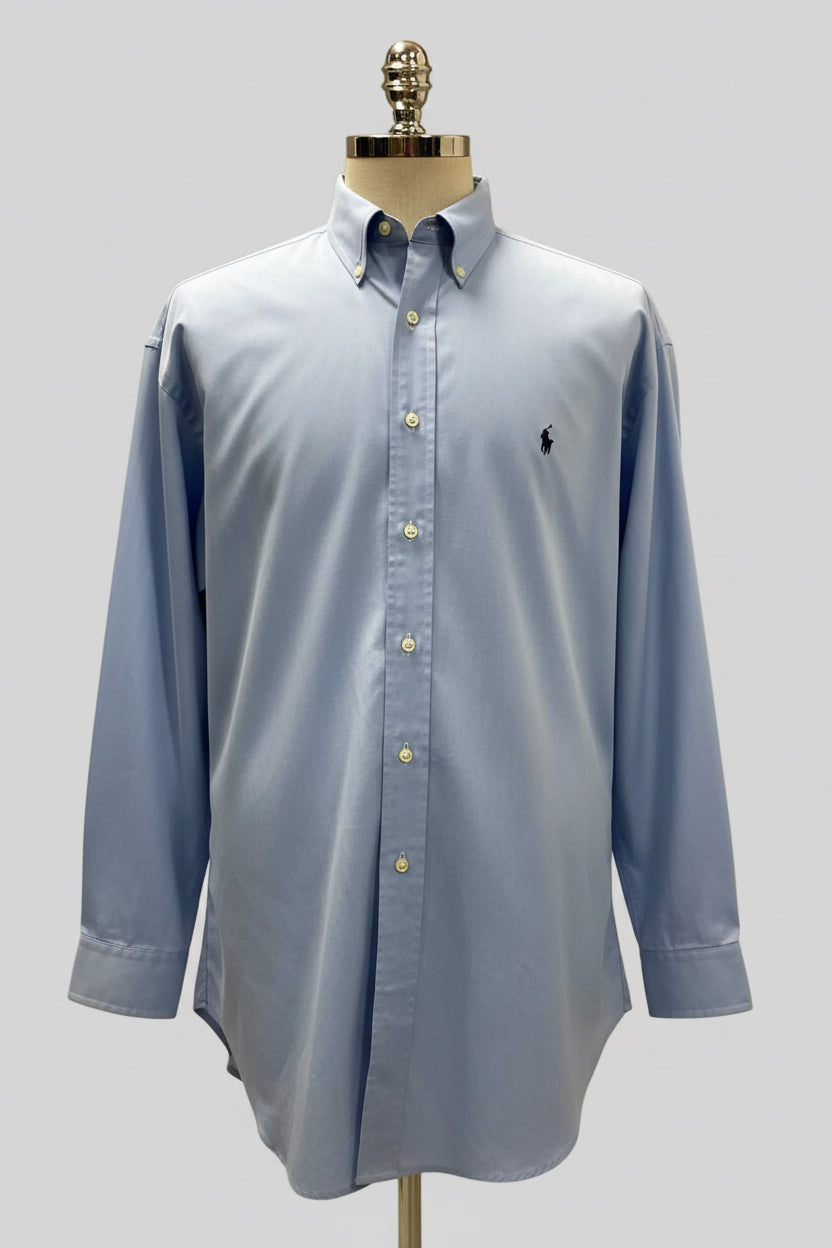 Camisa de botones Polo Ralph Lauren 🏇🏼 en color Celeste Talla XL Entalle Clásico