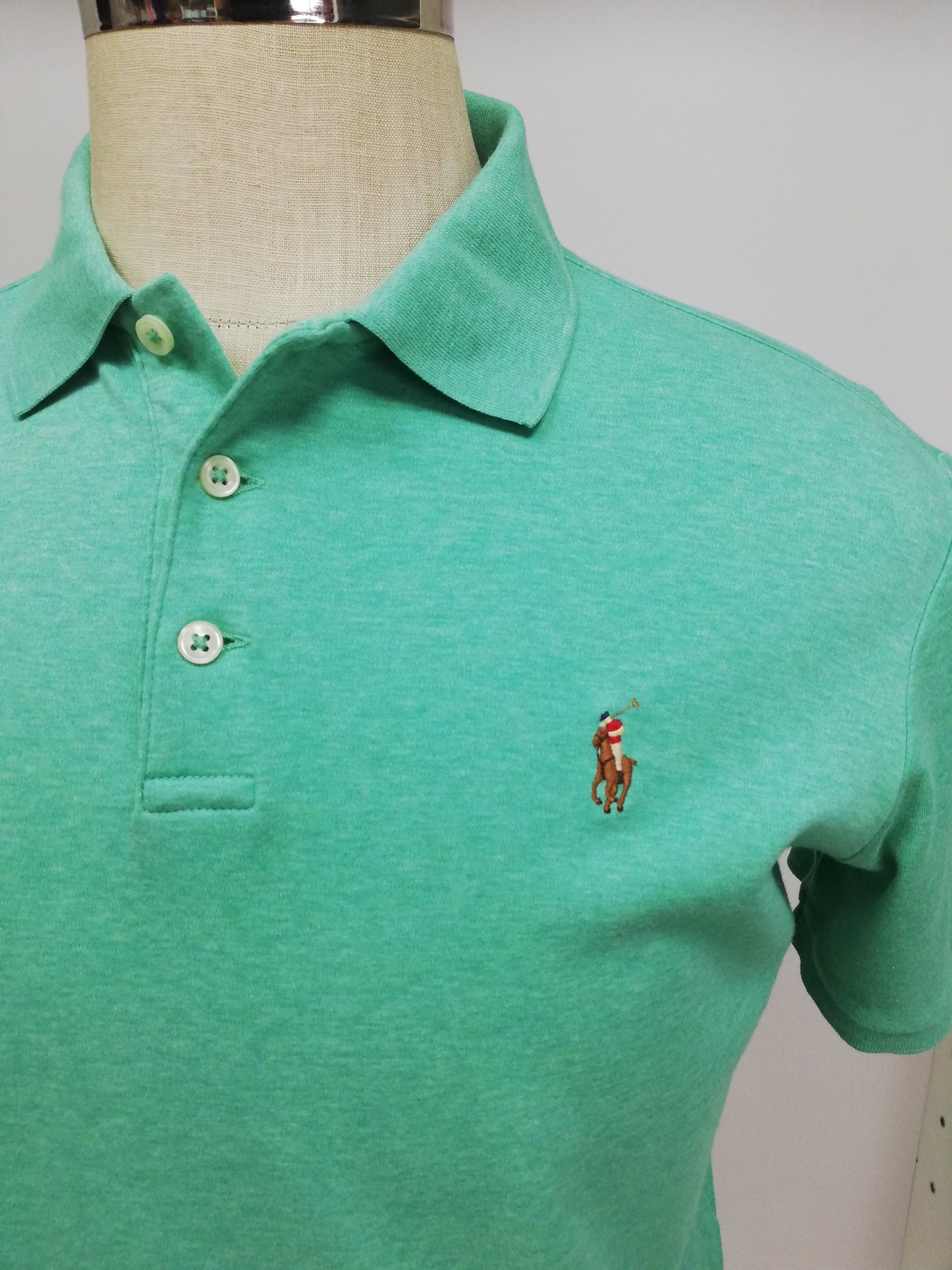 Camiseta Polo Ralph Lauren 🏇🏼 color verde claro Talla S Entalle Clásico