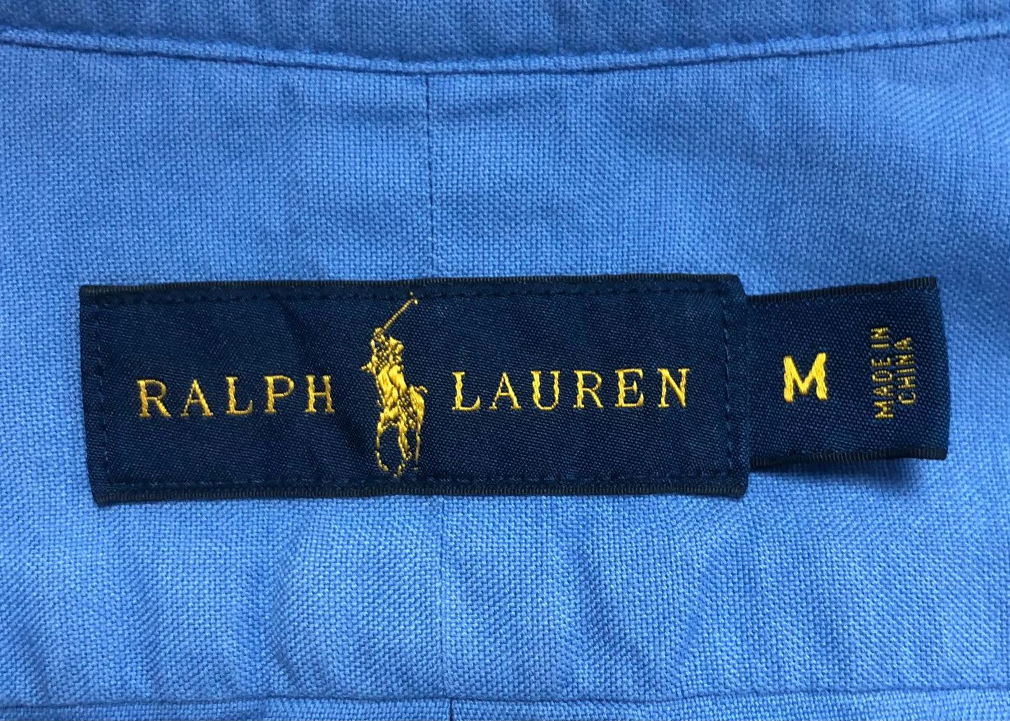 Camisa de botones Polo Ralph Lauren 🏇🏼 Oxford en color azul Talla M Entalle Regular