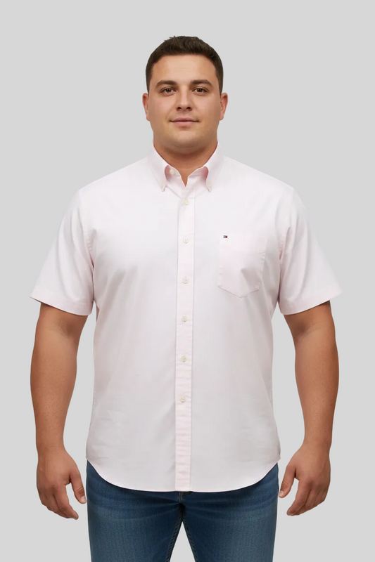 Camisa de botones Tommy Hilfiger 🇺🇸 color rosado claro Talla XXL Entalle Regular