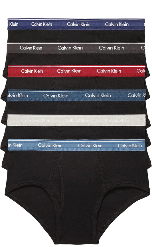 Paquete de 6 Calzoncillos a la cintura Calvin Klein - Tela algodón stretch en color negro Talla XL