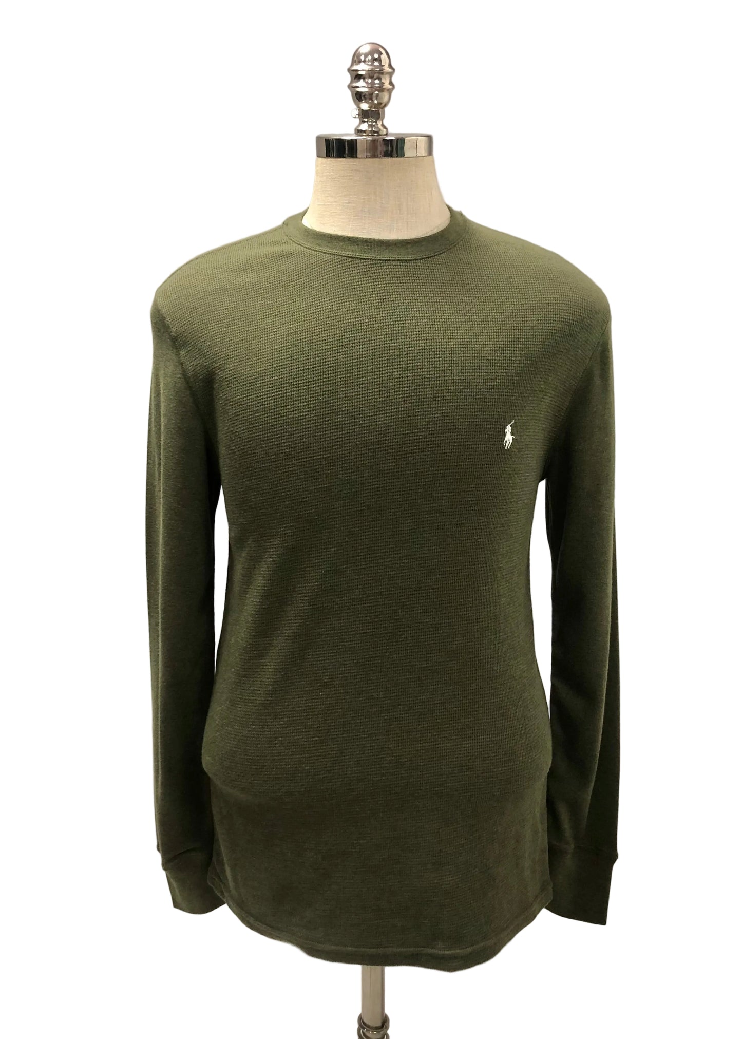 Camiseta con cuello redondo Polo Ralph Lauren 🏇🏼 Waffle color verde oliva Talla M