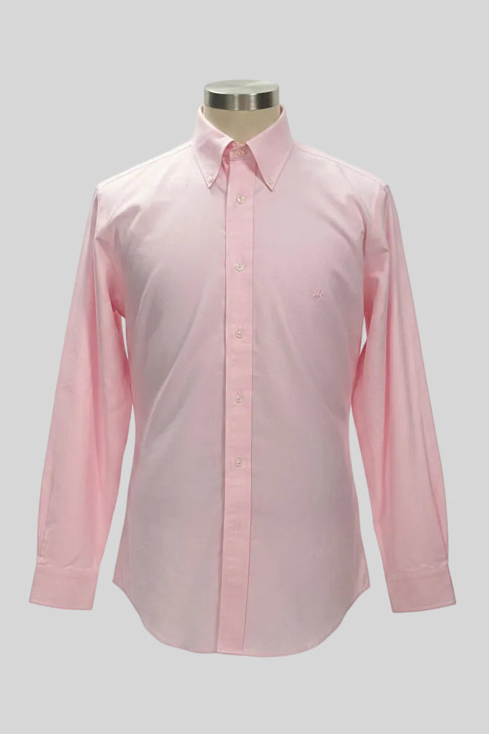 Camisa de botones Brooks Brothers 🐑 Oxford color rosado claro Talla L Entalle Regula