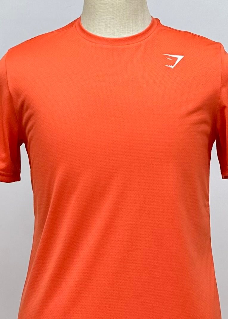 Camiseta de entrenamiento cuello redondo Gymshark 🏋🏽 color naranja manga corta Talla M