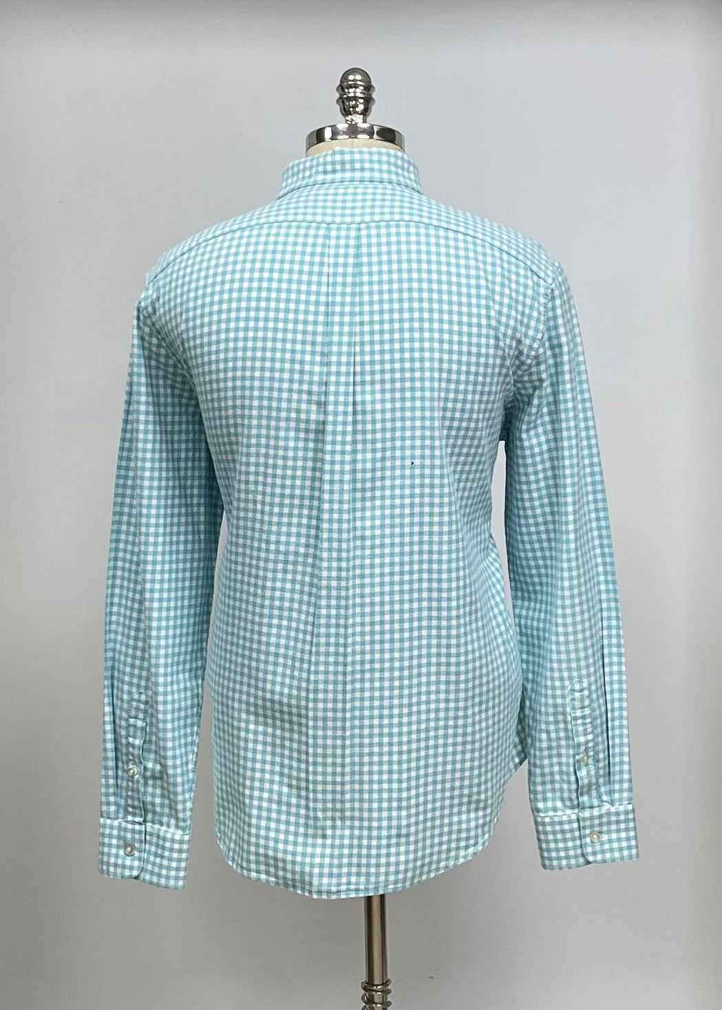 Camisa de cuadros Vineyard Vines 🐳 de cuadros gingham en color turquesa y blanco Talla XL Entalle Slim Fit