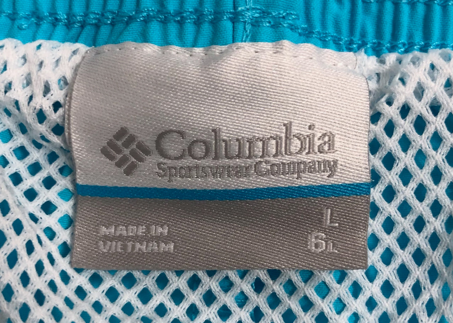 Short de baño Columbia, color turquesa, talla L y XXL