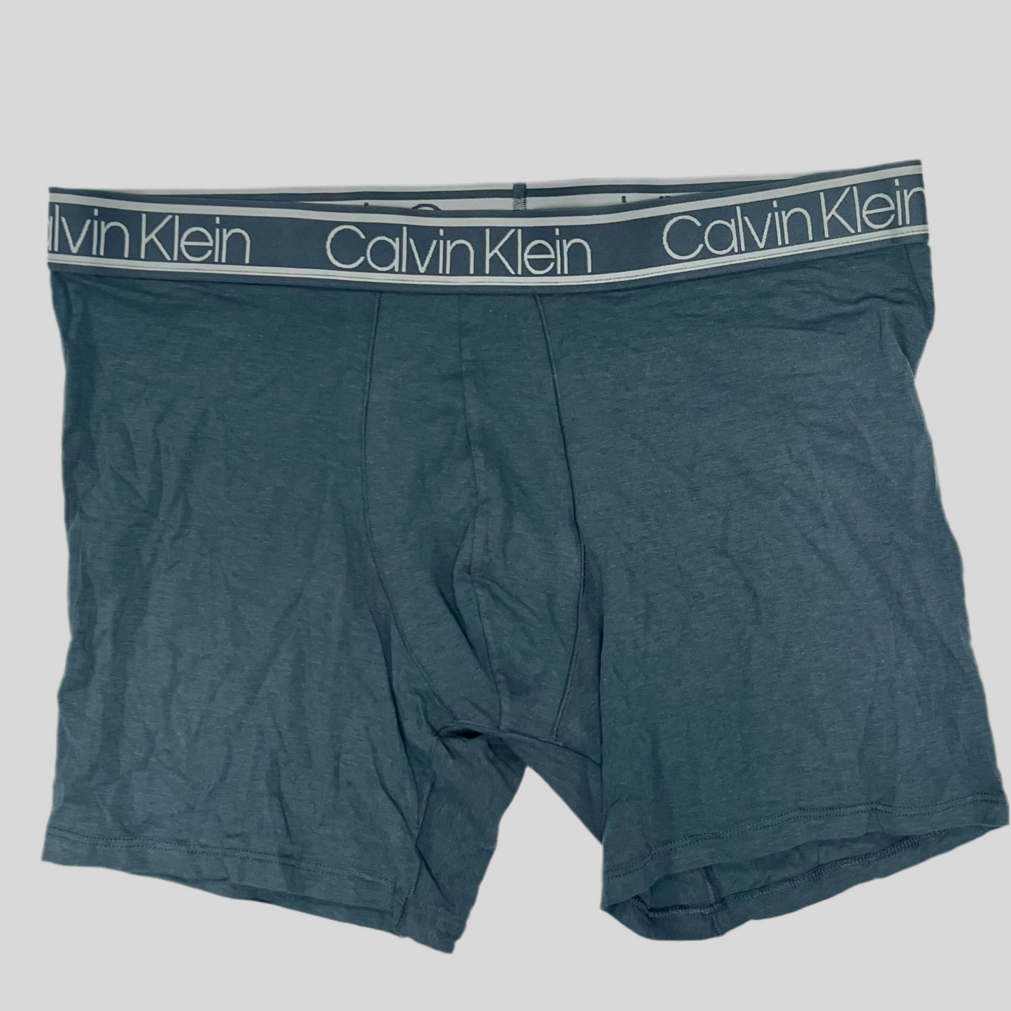 Boxer Briefs Calvin Klein de Microfibra - Tela ligera en color gris en Talla L