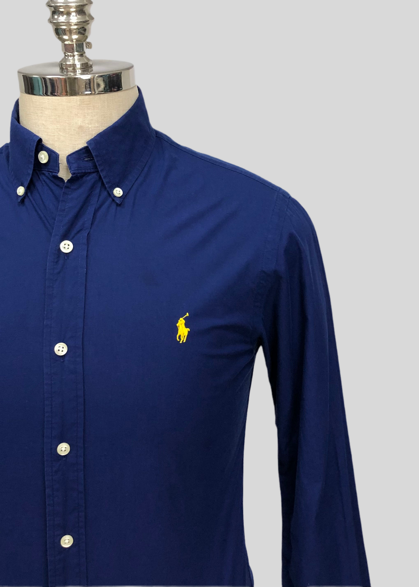 Camisa de botones Polo Ralph Lauren 🏇🏼 en color azul navy Talla S Entalle Slim Fit