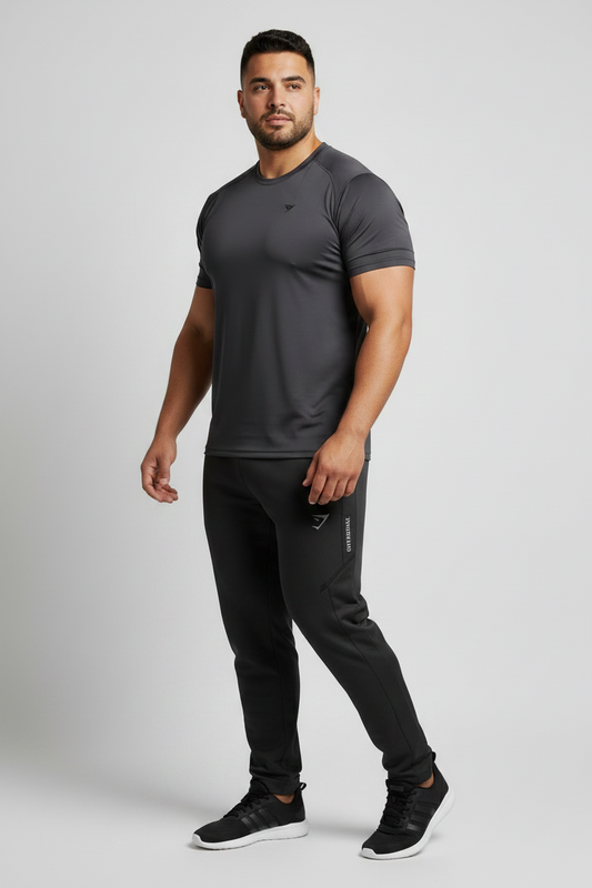 Pantalon Jogger marca Gymshark 🏋🏽 color gris oscuro Talla S Entalle Slim Fit
