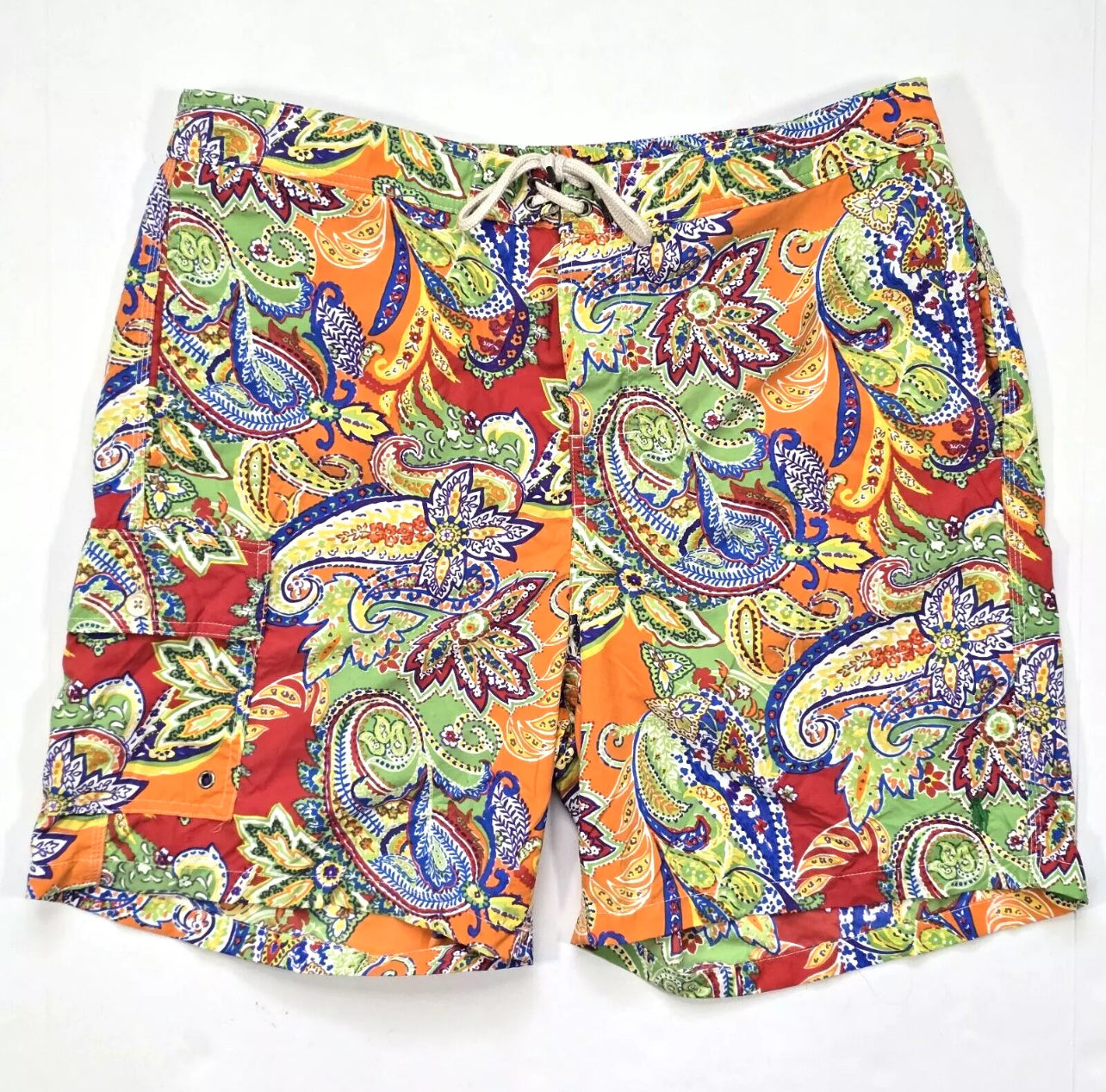 Short de baño Polo Ralph Lauren 🏇🏼 multicolor con diseño paisley talla L