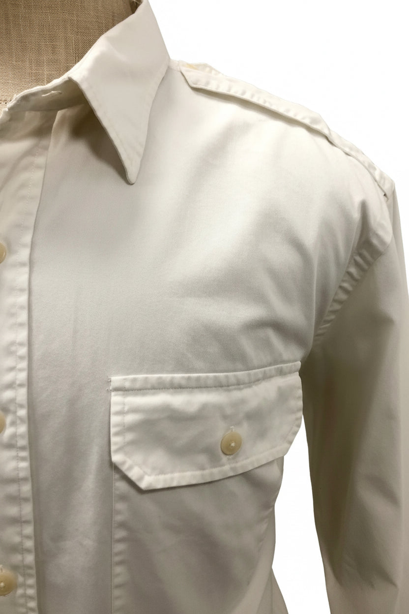 Camisa de botones Polo Ralph Lauren 🏇🏼 Color blanco con Diseño Cargo Talla XL Entalle Regular (ver descripción)