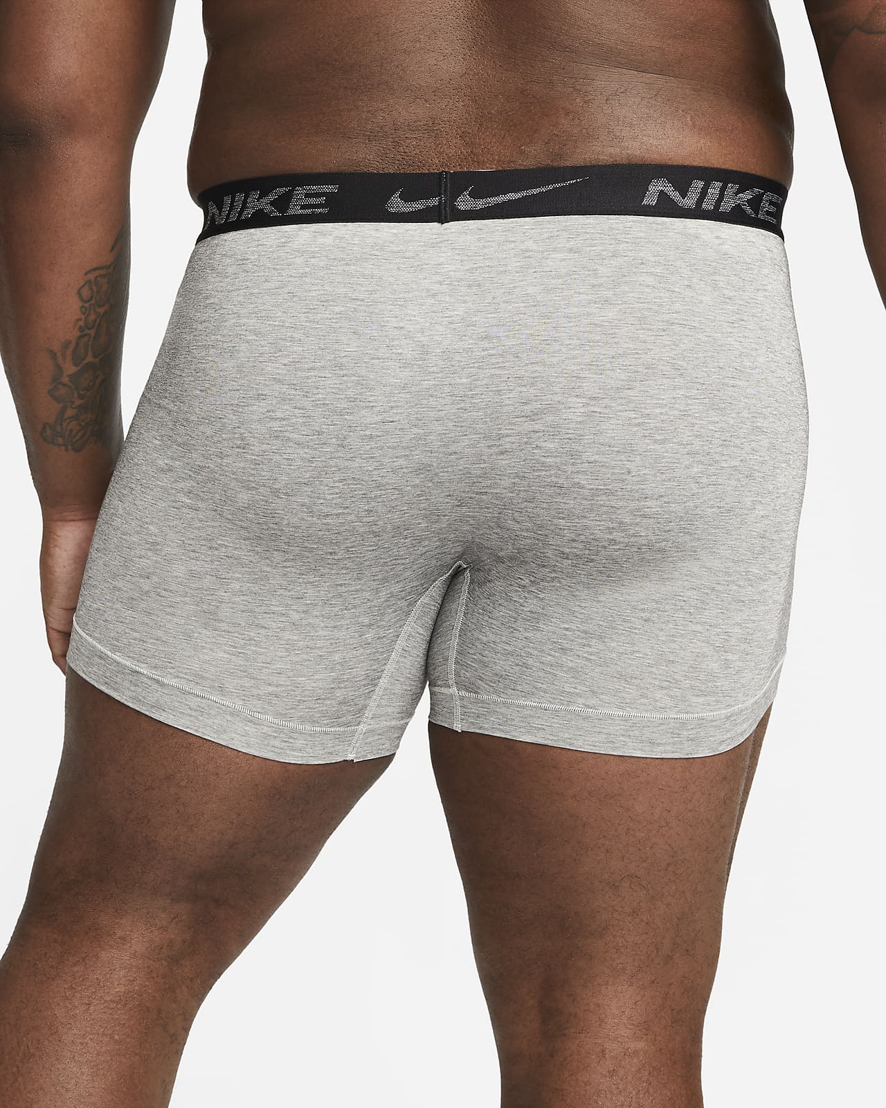 Paquete de 2 Calzoncillos tipo Boxer Nike Dri-Fit Ultra Stretch Micro - Tela dry-fit en color gris Talla M