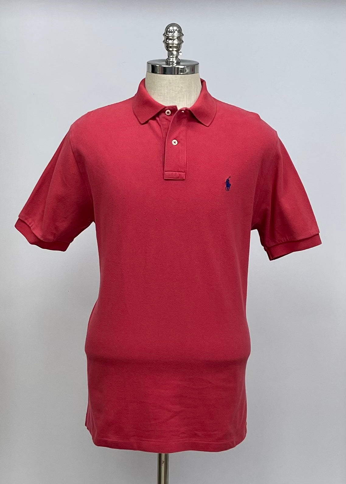 Camiseta Polo Ralph Lauren 🏇🏼color rosado magenta Talla L Entalle Regular (ver descripción)