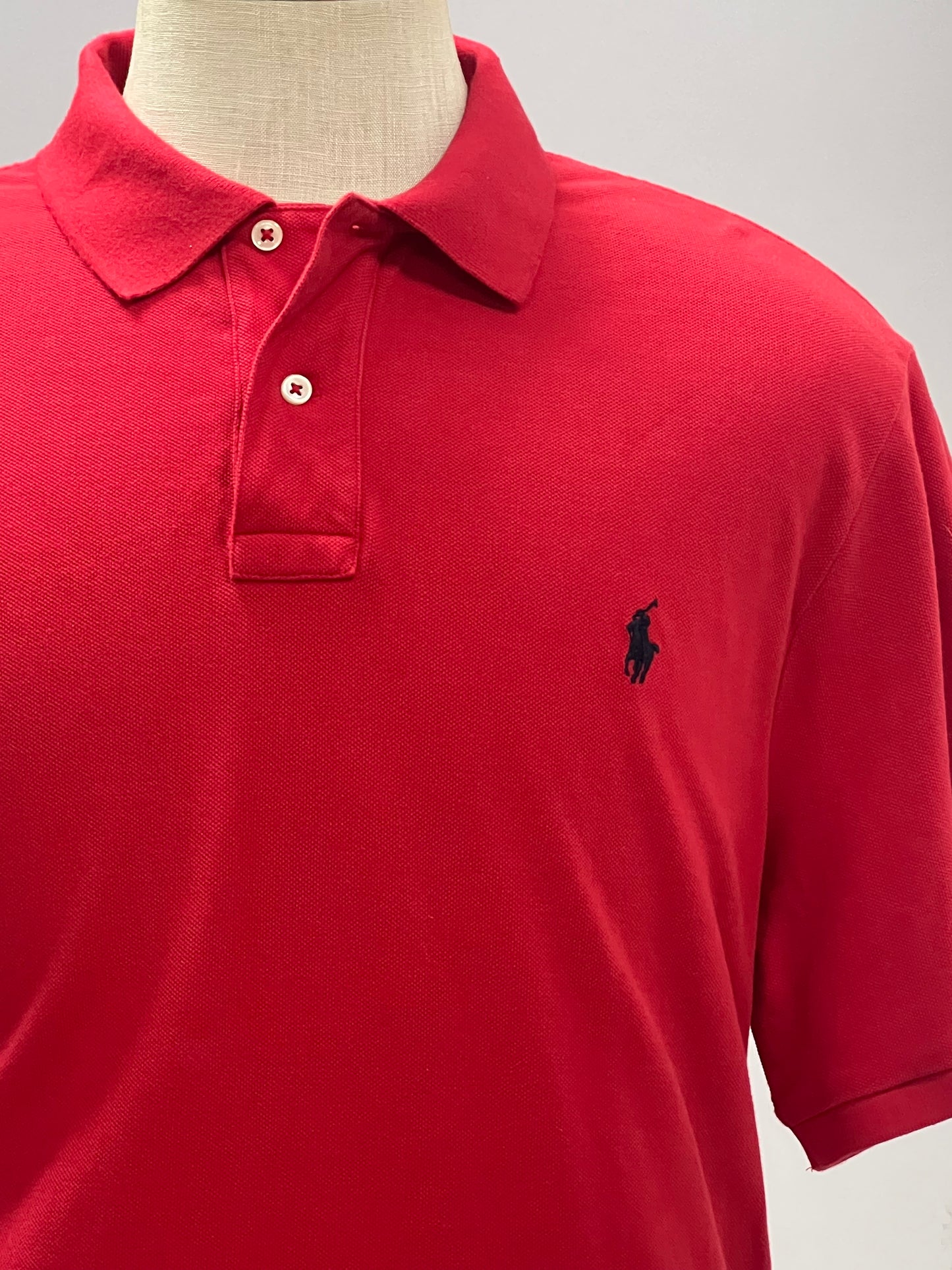 Camiseta Polo Ralph Lauren 🏇🏼 color rojo Talla XL Entalle Clásico