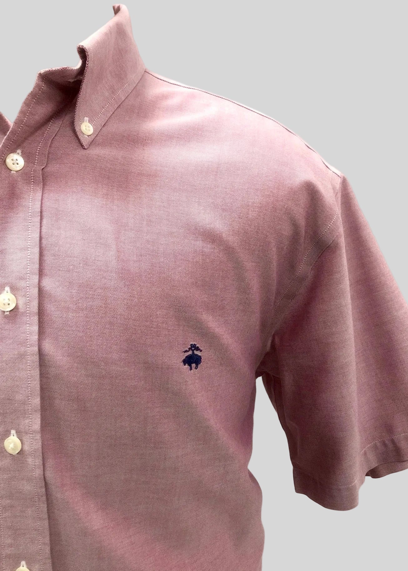 Camisa de botones Brooks Brothers 🐑 color rosado oscuro Talla XL Entalle Regular