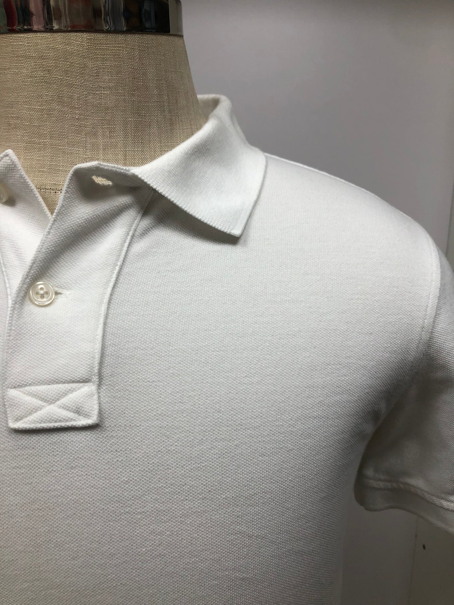 Camiseta Polo marca J.Crew 🇺🇸 color blanco Talla S Entalle Regular ( ver descripción)