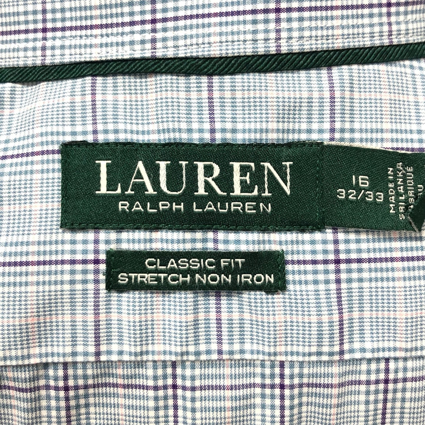 Camisa de botones Polo Ralph Lauren 🏇🏼 de cuadros rosado, azul y celeste Talla L Entalle Clásico
