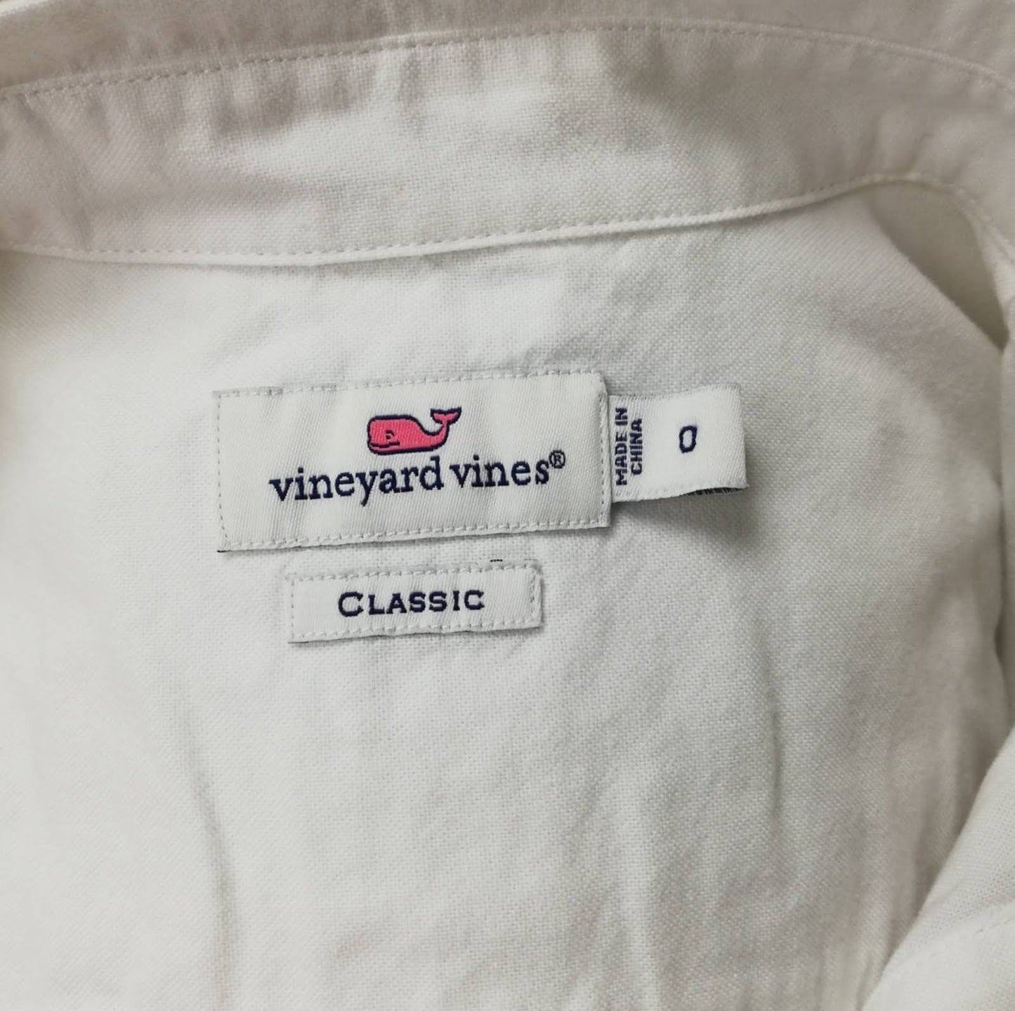 Camisa de mujer Vineyard Vines 🐳 Oxford color blanco Talla XS (0) Entalle Clásico