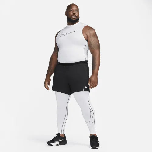 Mallas de entrenamiento Nike ✔️ Pro Dri-FIT para hombre en Color blanco y cintura en negro Talla L, XL y XXL