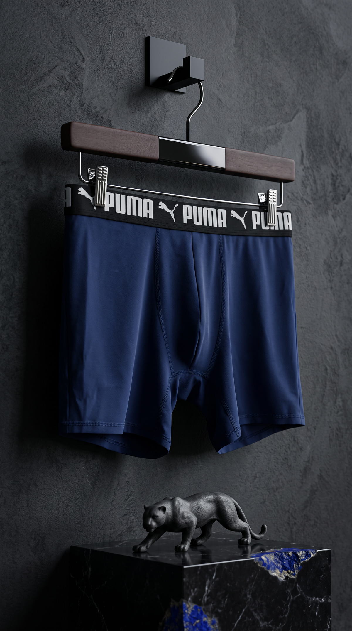 Boxers Briefs Puma 🐆 Tela con spandex color azul oscuro Talla L