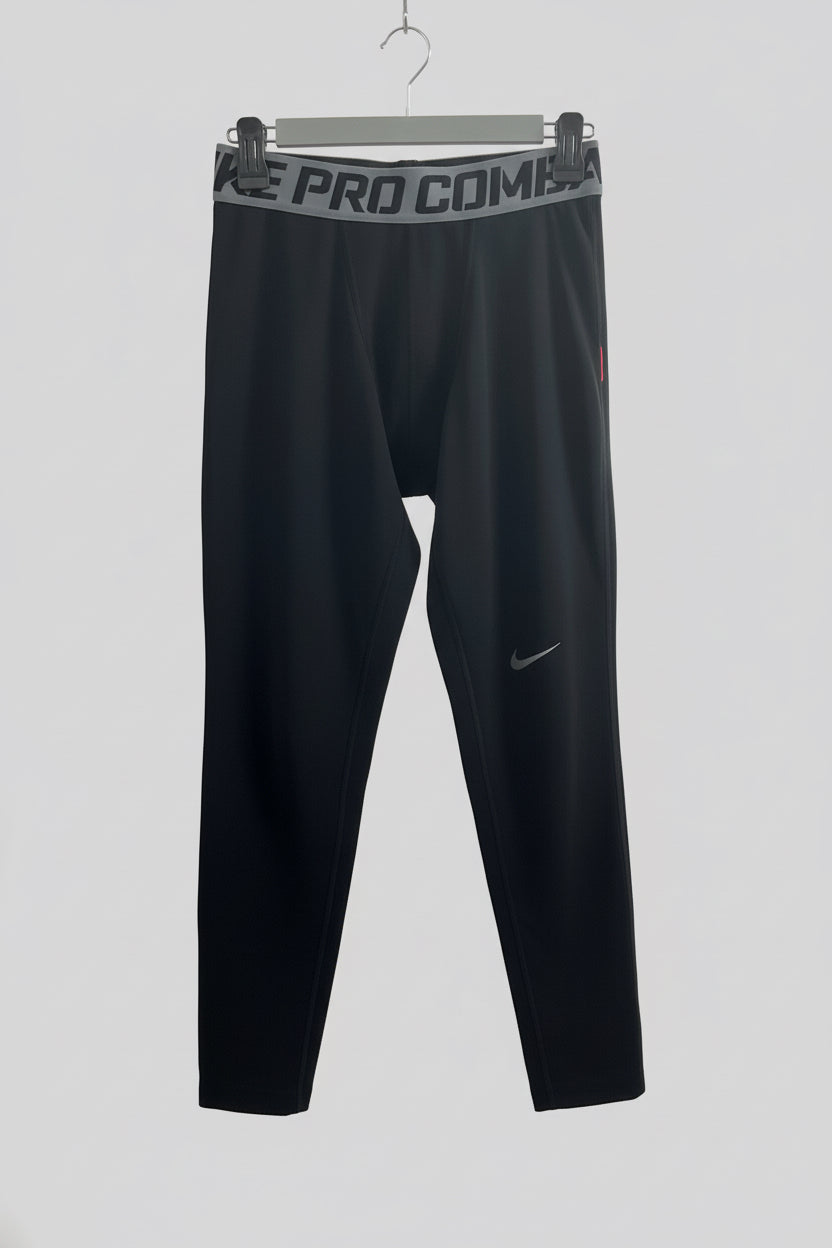 Malla de entrenamiento licra Nike ✔️ Pro Dri-FIT para hombre en Color negro cintura gris Talla L