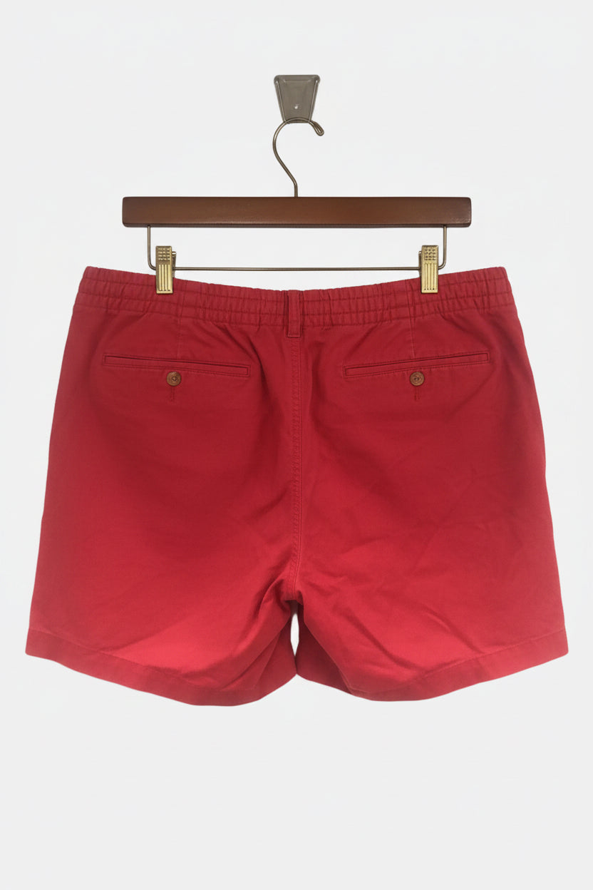 Short Casual Polo Ralph Lauren🏇 color rojo magenta Talla XL Entalle Clásico