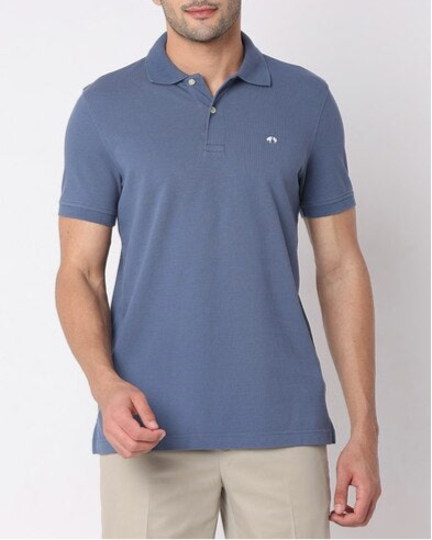 Camiseta Polo Brooks Brothers 🐑 color azul grisáceo Talla S Entalle Slim Fit