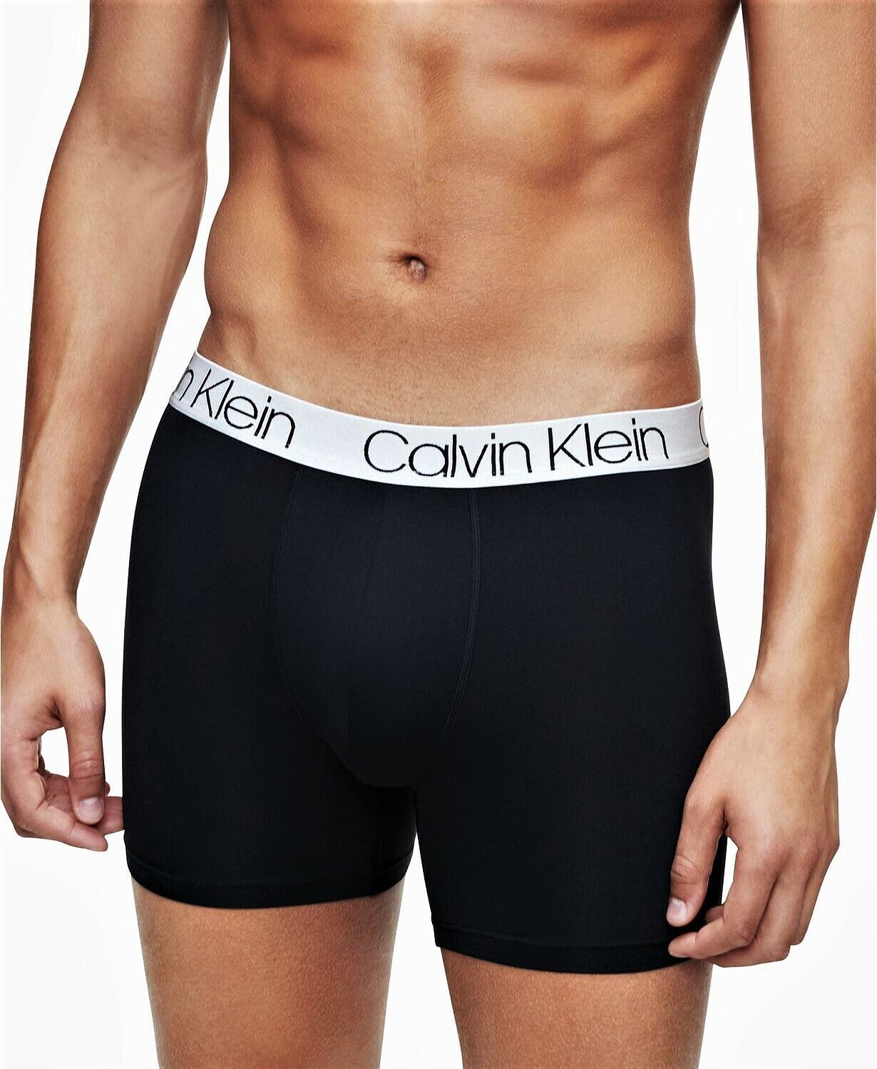 Paquete de 3 Calzoncillos tipo Boxer Calvin Klein de Microfibra en color negro - Tela ligera en Talla XL