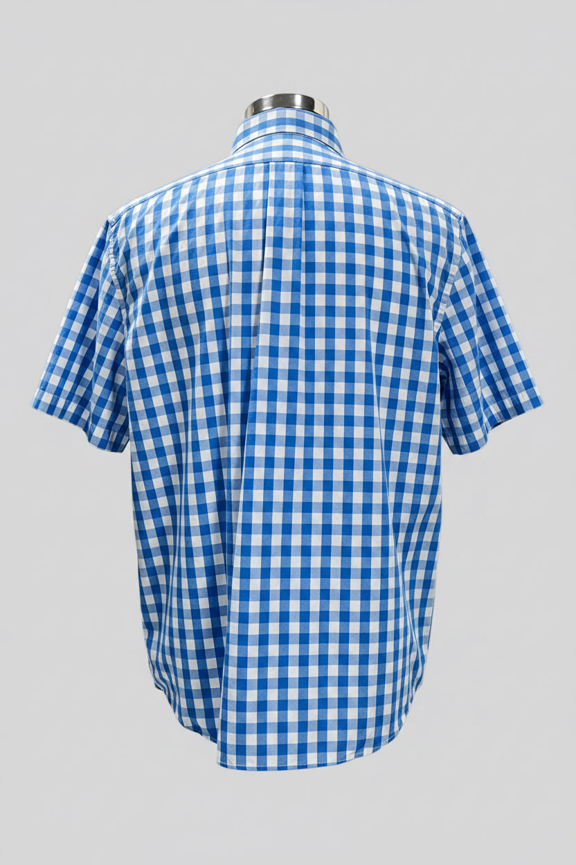 Camisa Vineyard Vines 🐳 de cuadros gingham en color azul y blanco Talla XL Entalle Slim Fit