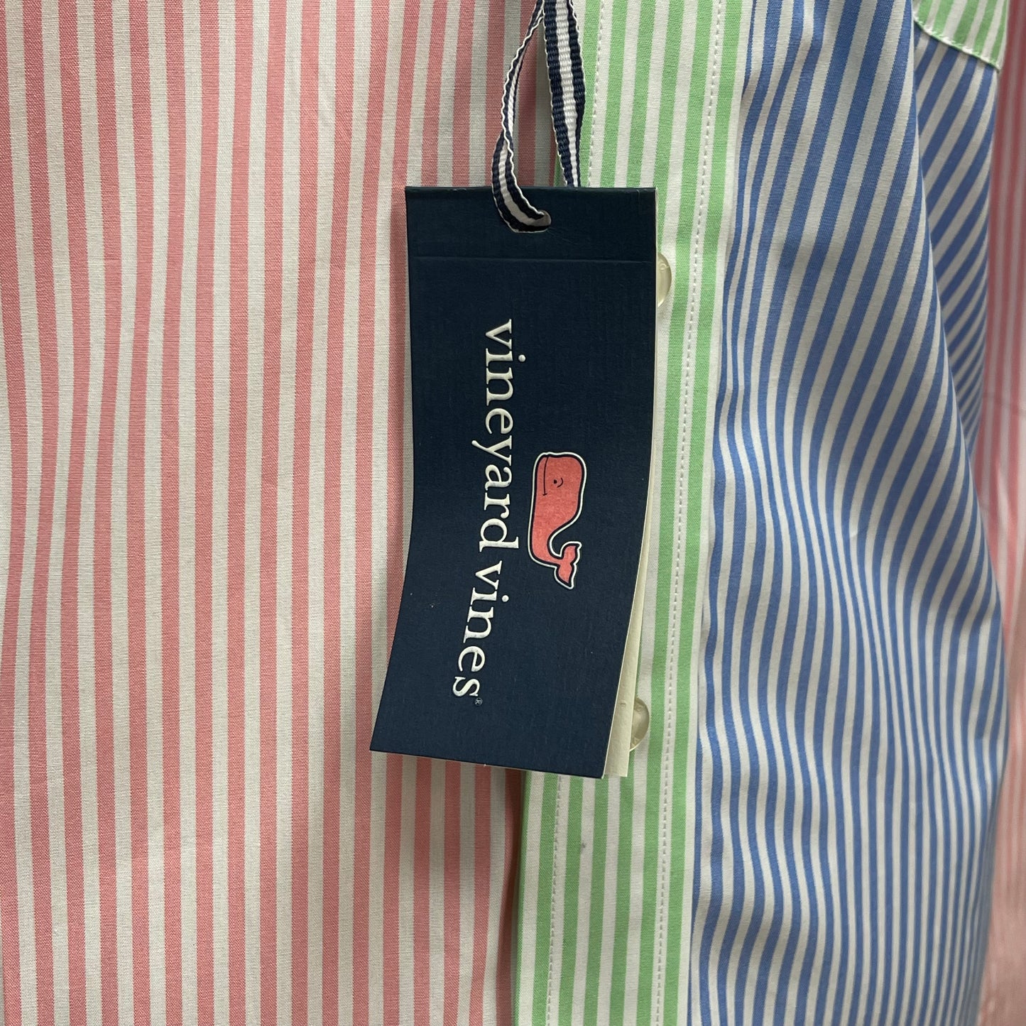 Camisa de botones Vineyard Vines 🐳 Oxford con franjas multicolor Talla L Entalle Regular