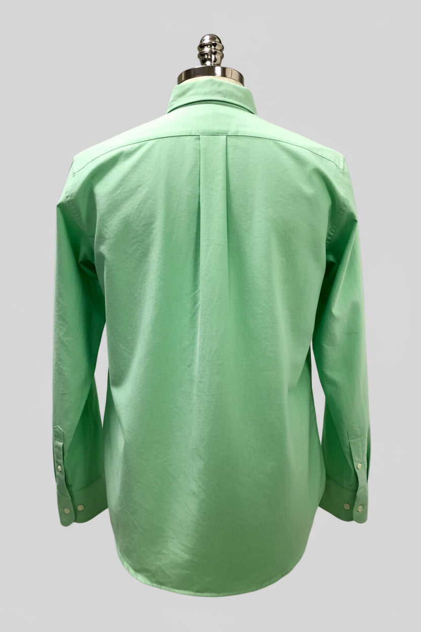 Camisa de mujer Polo Ralph Lauren 🏇🏼 Oxford en color verde claro Talla XL Entalle Clásico