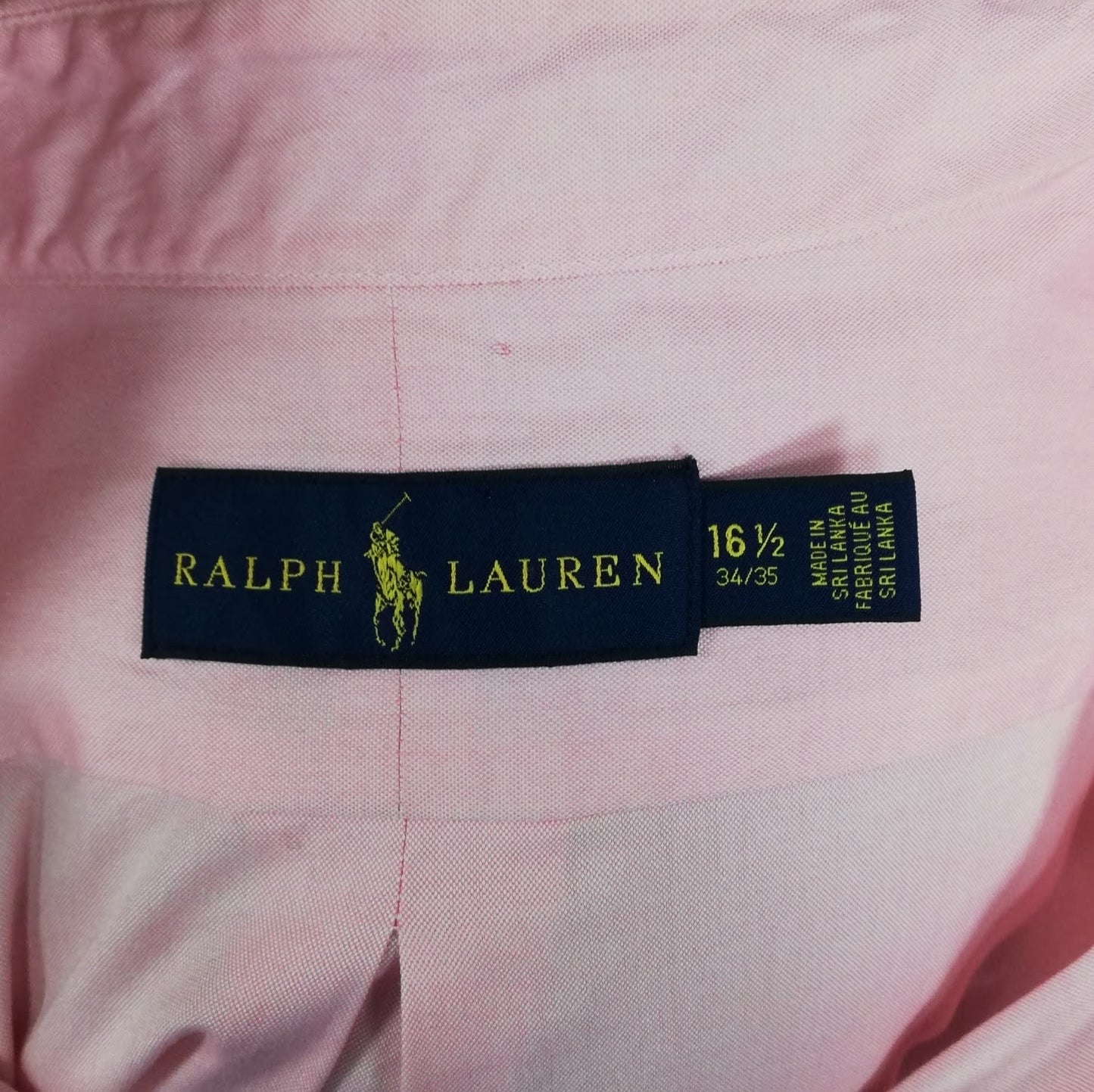Camisa de botones Polo Ralph Lauren 🏇🏼 en color rosado claro Talla L Entalle Regular (ver descripción)