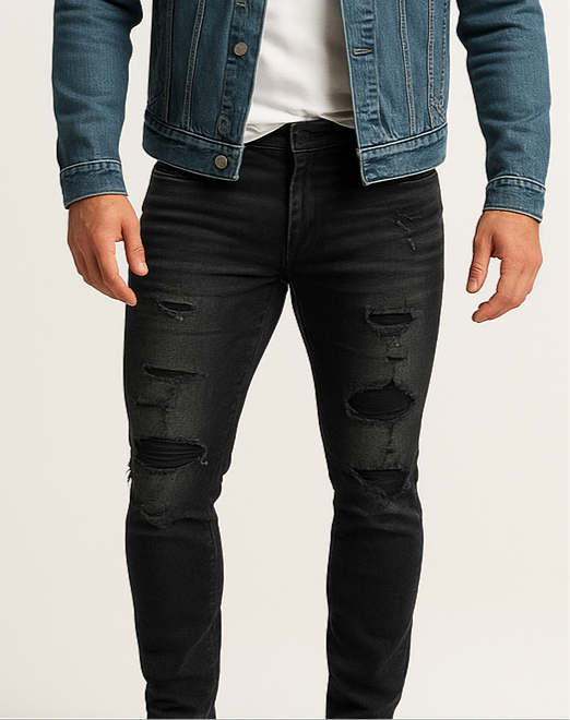 Pantalon jeans American Eagle 🦅  color negro Talla 31x32 Corte Skinny