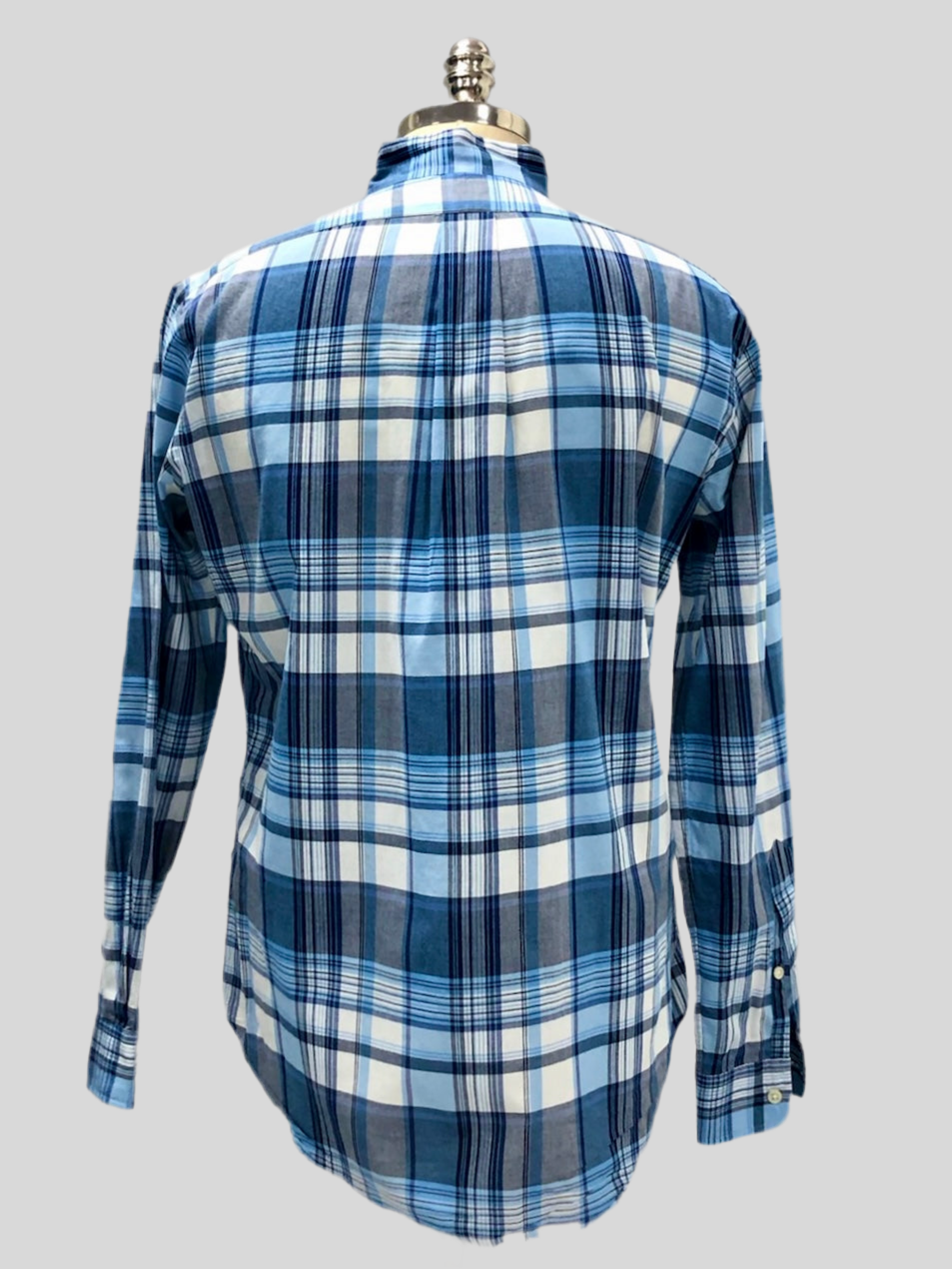 Camisa de botones Polo Ralph Lauren 🏇🏼 de cuadros azul, celeste y blanco Talla S Entalle Clásico