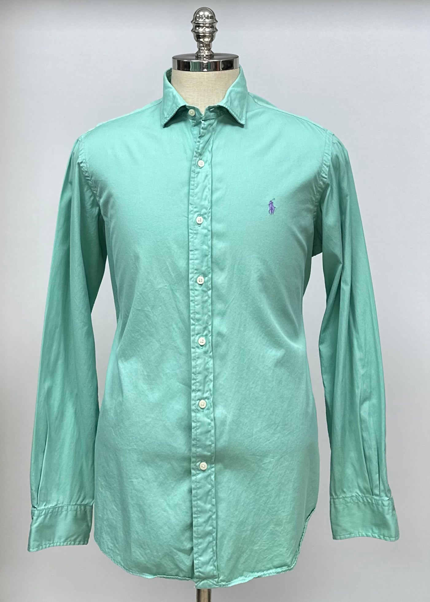 Camisa de botones Polo Ralph Lauren 🏇🏼 en color verde claro Talla S Entalle Regular