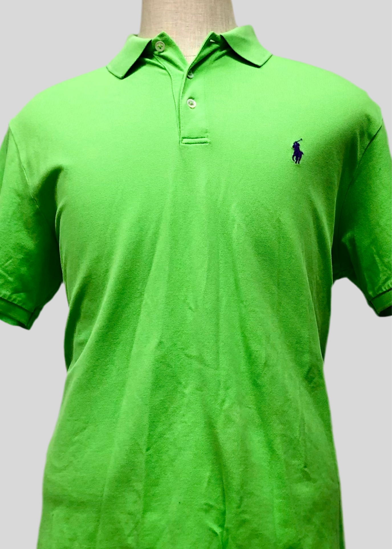 Camiseta Polo Ralph Lauren 🏇🏼 Color verde intenso Talla XL Entalle Regular (ver descripción)