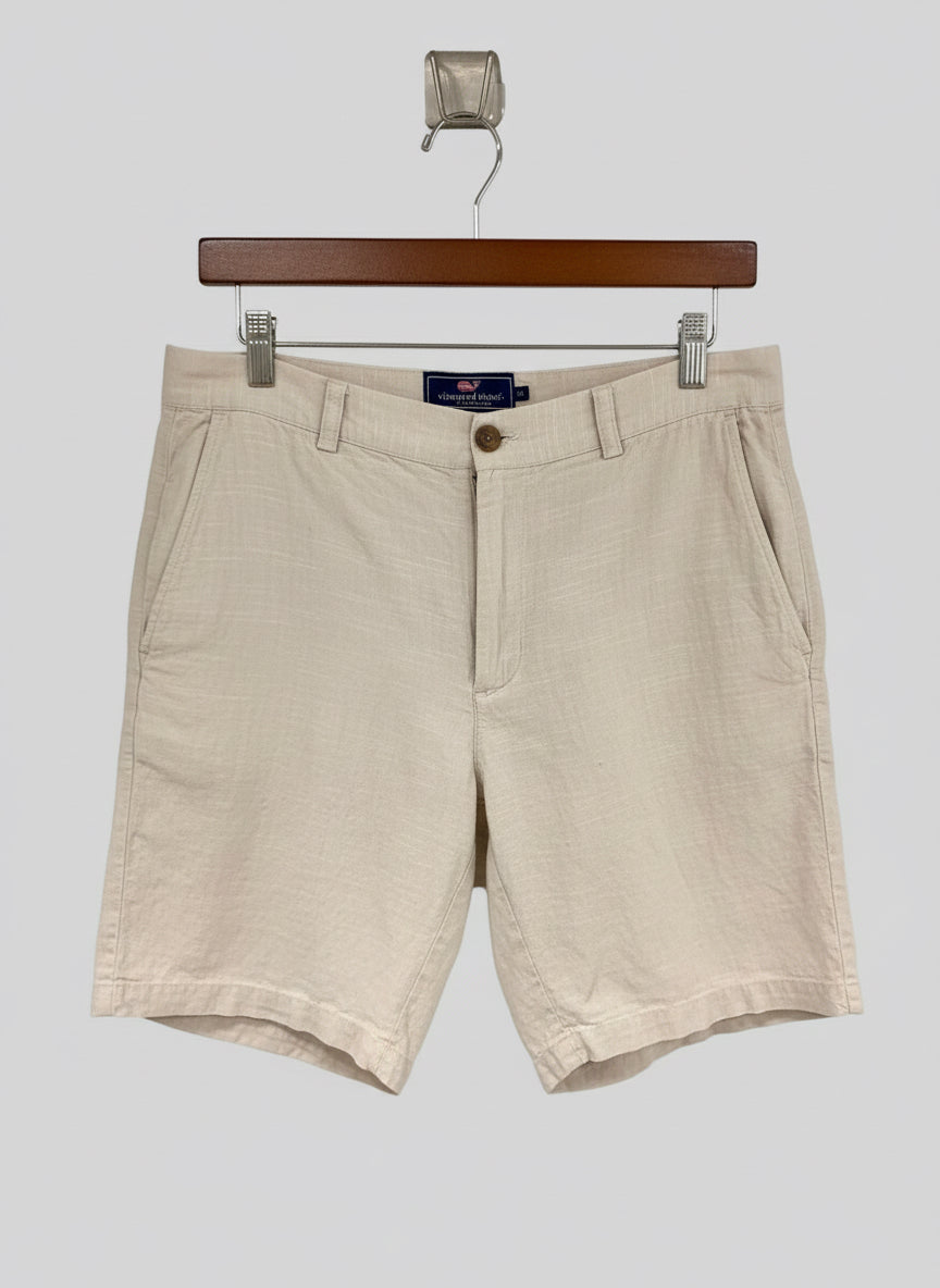 Short Casual Vineyard Vines 🐳 color crema talla 32