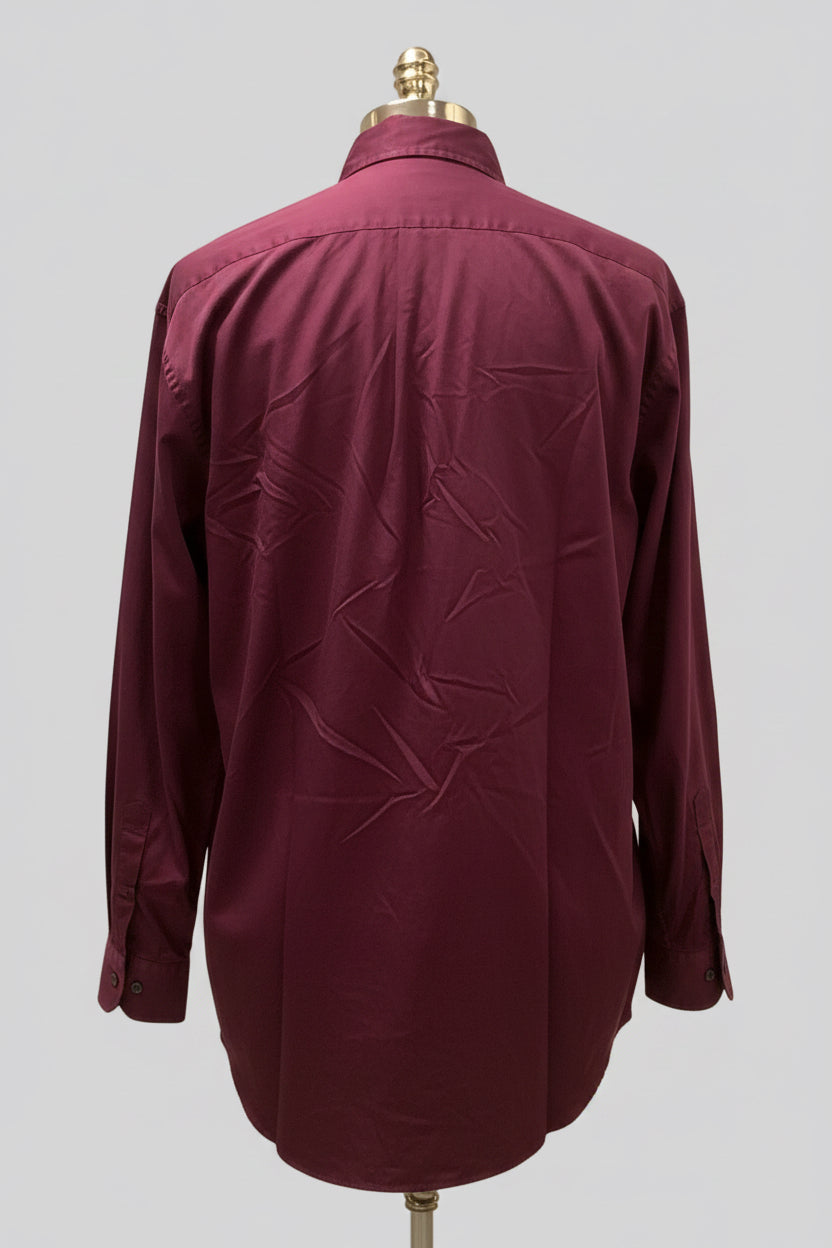 Camisa de botones Brooks Brothers 🐑 color rojo oscuro Talla XXL Entalle Regular