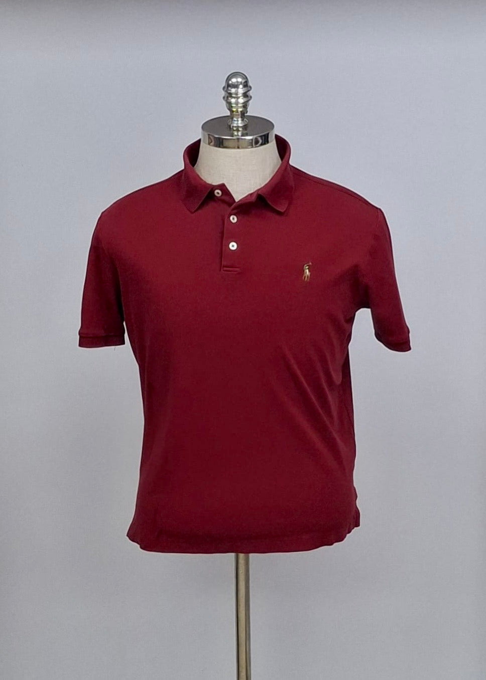 Camiseta Polo Ralph Lauren 🏇🏼 color rojo oscuro Talla M Entalle Clásico