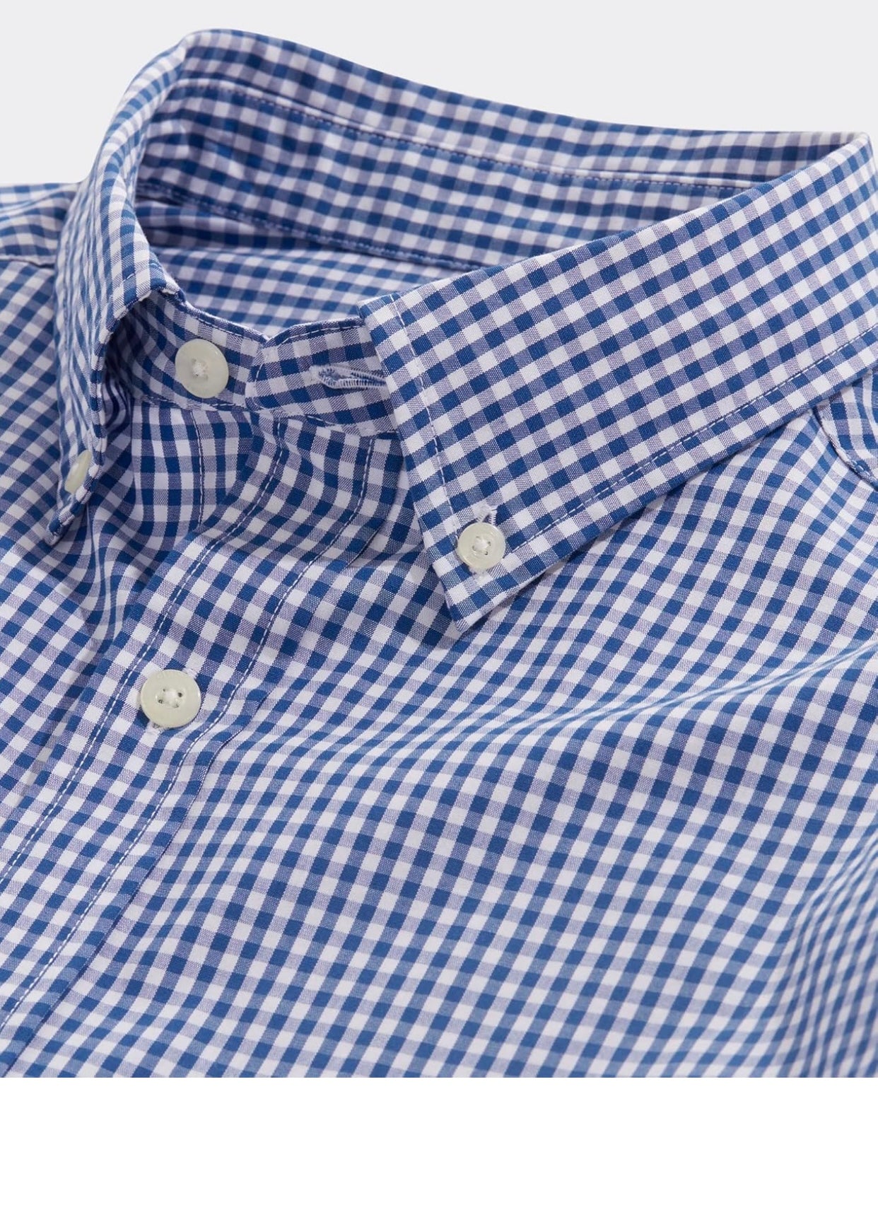 Camisa de botones Vineyard Vines 🐳 con patrón de cuadros gingham en color azul y blanco Talla XXL Entalle Clásico