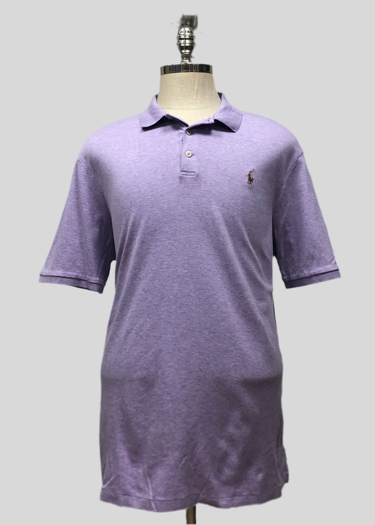 Camiseta Polo Ralph Lauren 🏇🏼 color morado claro Talla XL Entalle Regular