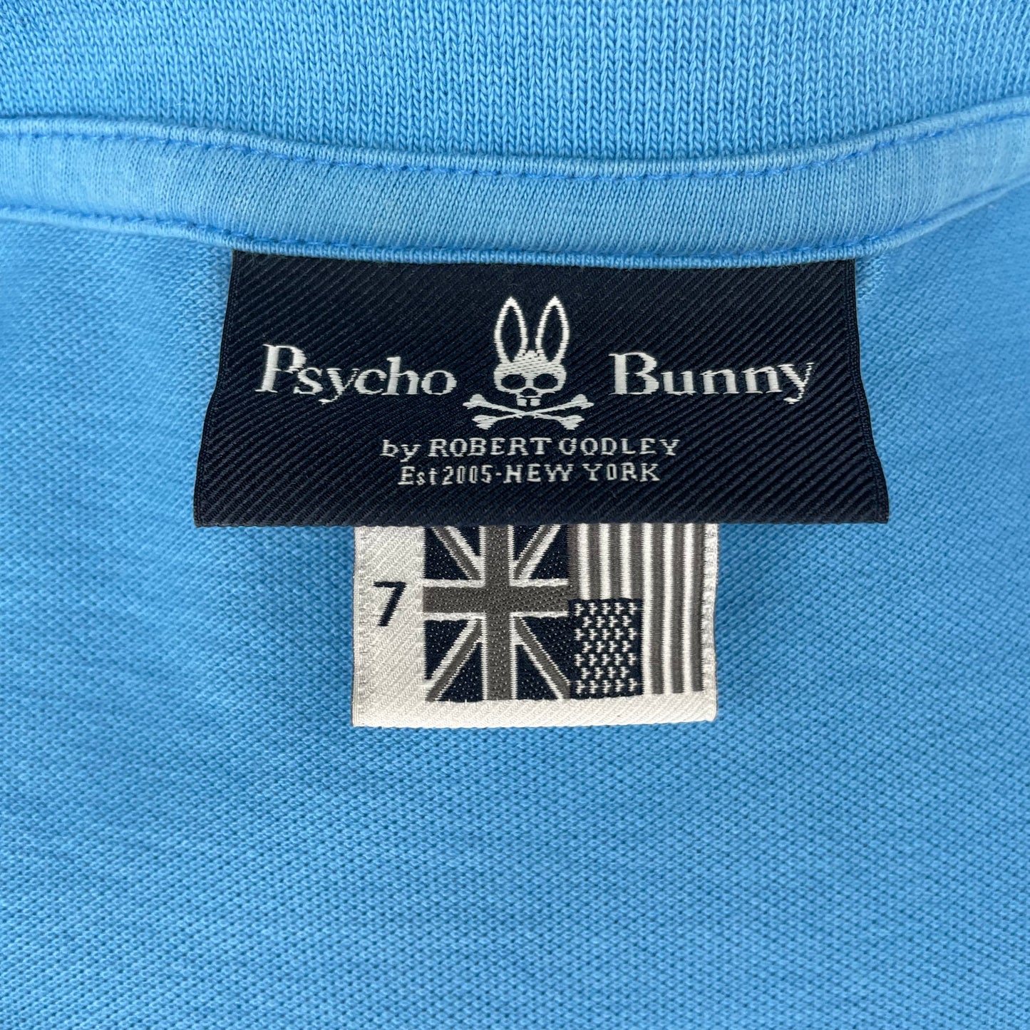 Camiseta Psycho Bunny 🐰  color turquesa Talla XL Entalle Regular