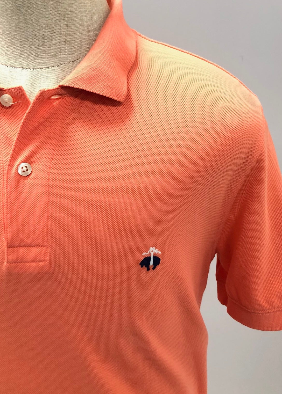 Camiseta Polo Brooks Brothers 🐑 color naranja Talla L Entalle Slim Fit