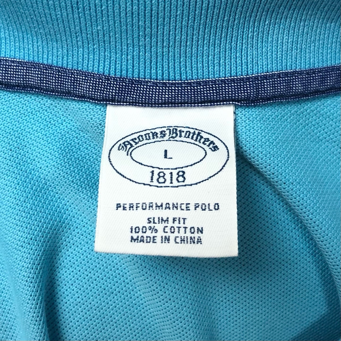 Camiseta Polo Brooks Brothers 🐑 color turquesa Talla L Entalle Slim Fit (ver descripción)