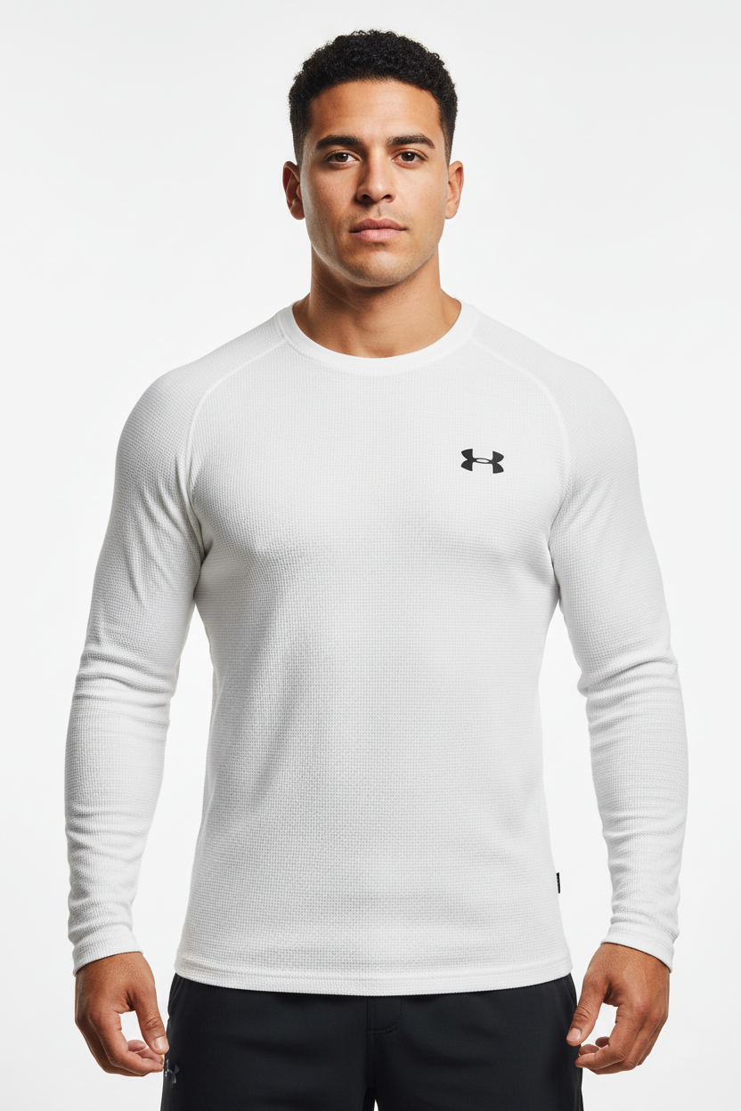 Camiseta cuello redondo Under Armour 🏋🏽 color blanco Talla L Entalle Regular