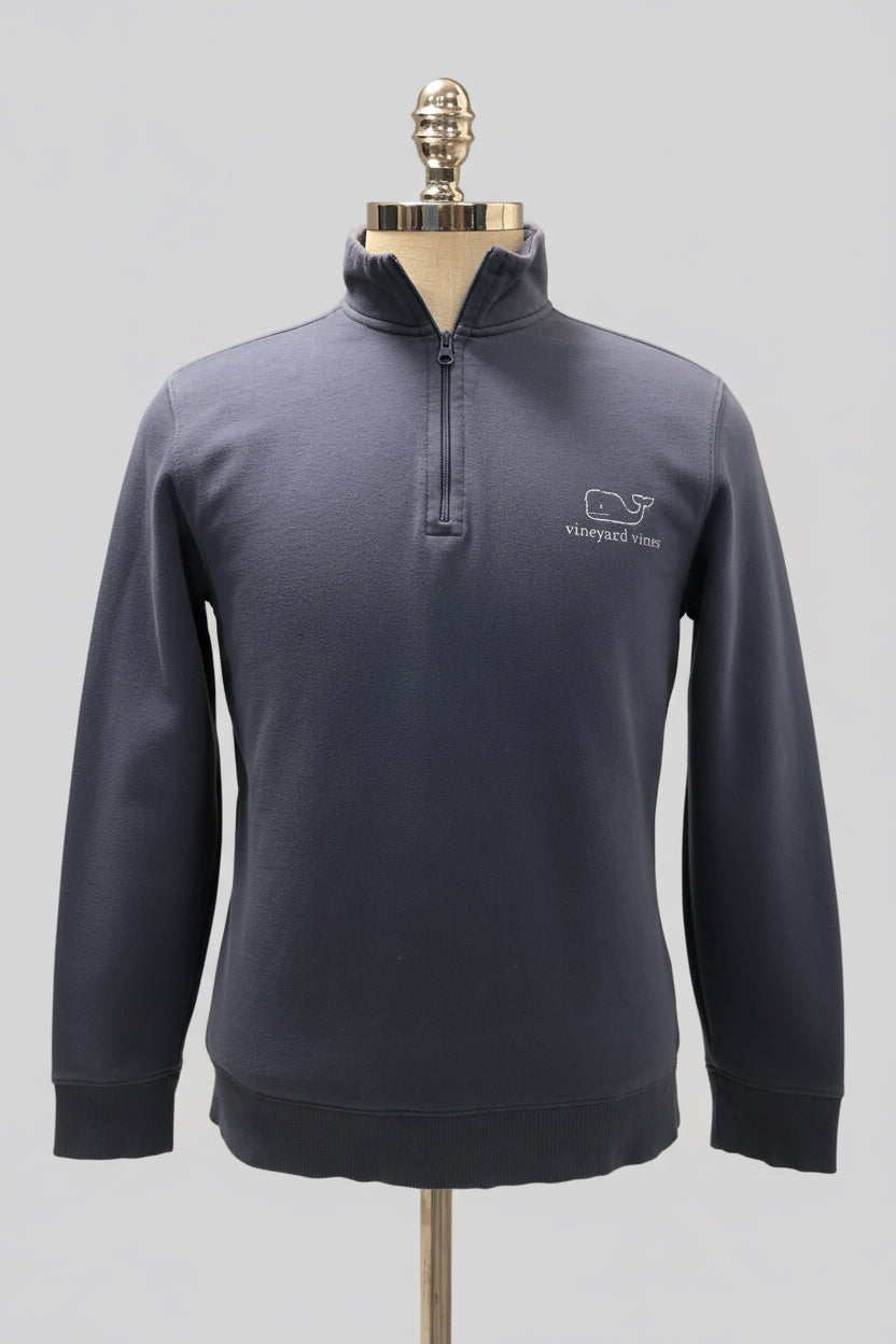 Sueter Jersey Vineyard Vines 🐳 color azul oscuro con logo tradicional Tela algodón Pima Talla S