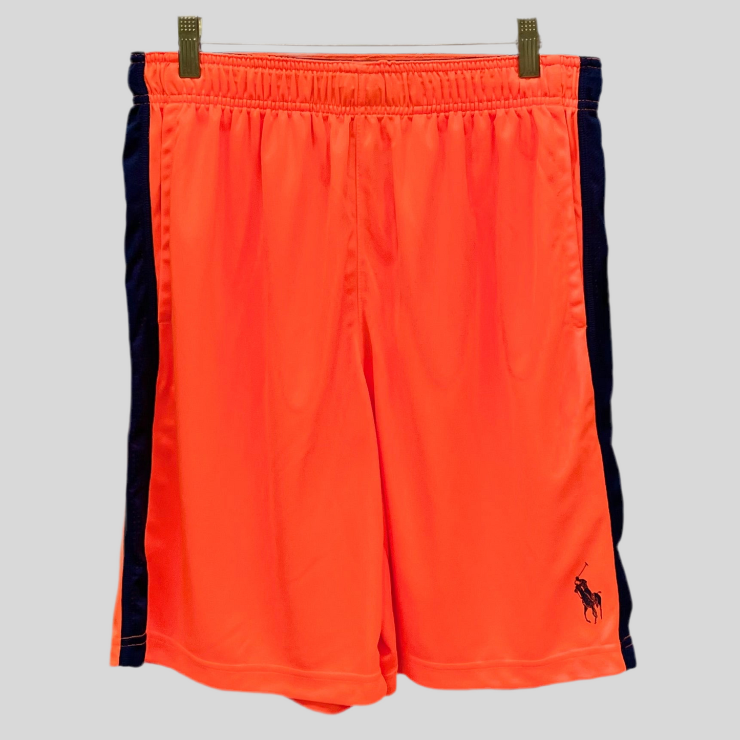 Short Deportivo Polo Ralph Lauren 🏇 Tela performance color naranja neón talla M